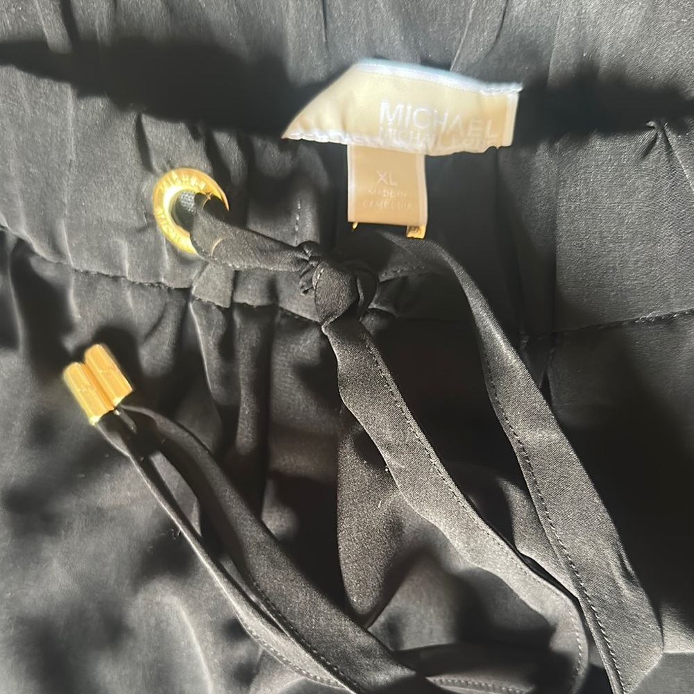Michael Kors Black Pants with Gold Accents